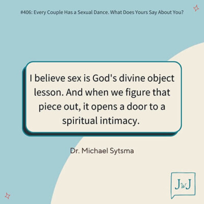 Image of a quote from a sex therapist, Dr. Michael Systma in Atlanta, GA. This image says “I believe sex is God’s divine object lesson. And when we figure that piece out, it opens a door to a spiritual intimacy.” Get started with sex therapy in Atlanta, GA to build intimacy. | 30024 | 30097